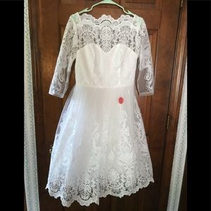 ChiChi London Tea Length Wedding Dress